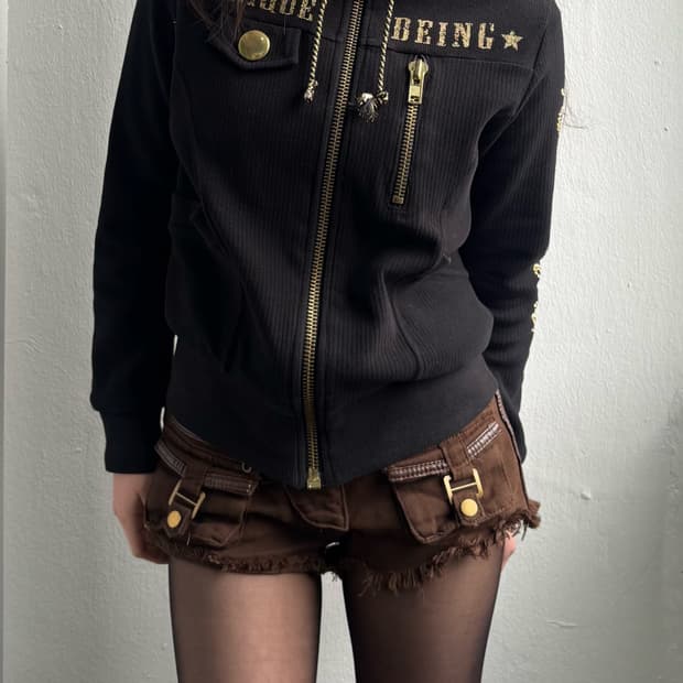 Vintage Black Lettering Jacket