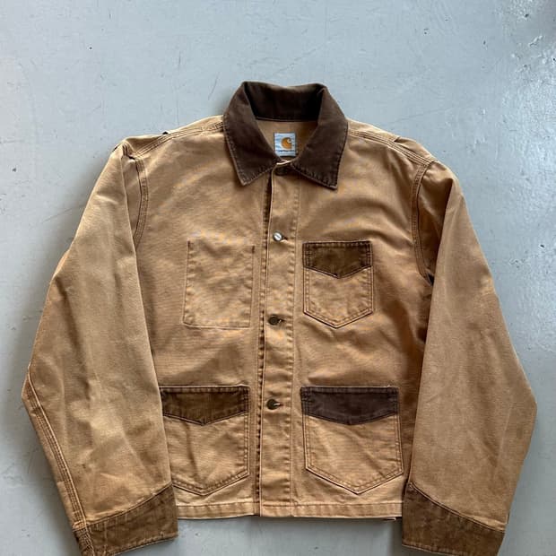 Vintage Rare Carhartt Unlined Brown J255