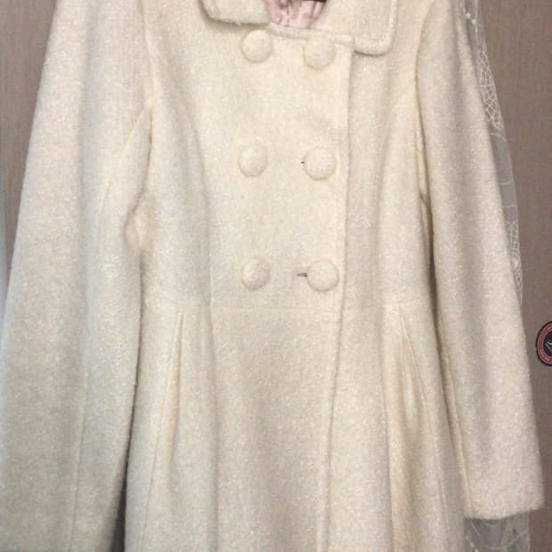 빈티지 이시하라 사토미 더블 버튼 코트 