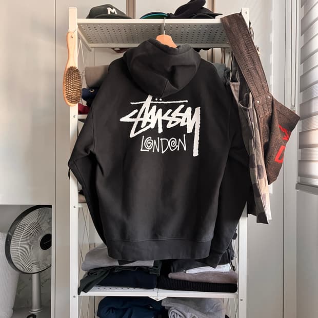 [XL] 스투시 런던 후드 블랙