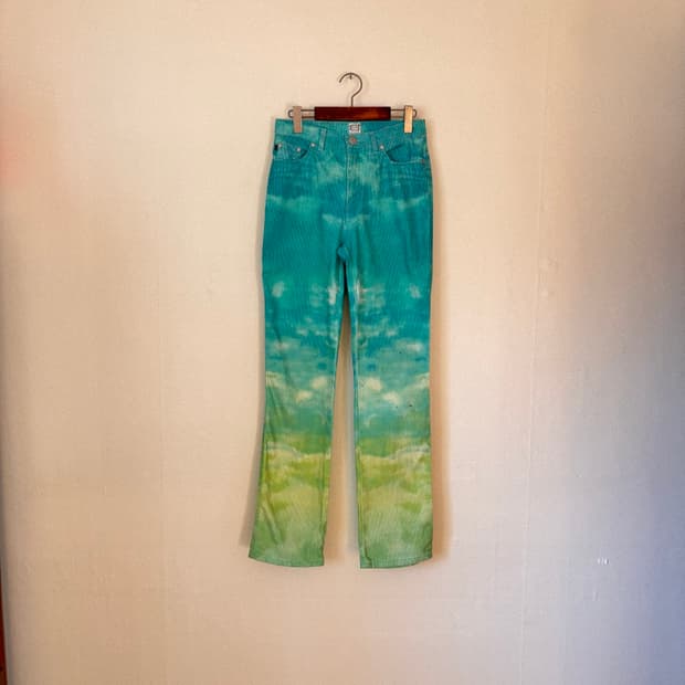 까발리 아트 워싱 데님 청바지 26 아카이브 저스트 오염 하자