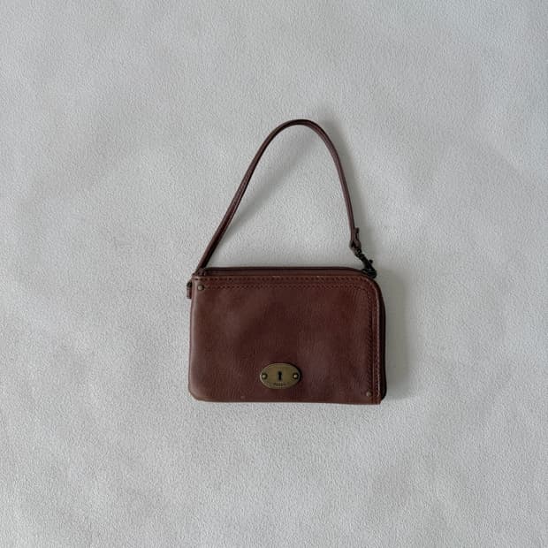 파슬(FOSSIL) 레더 지퍼 워렛