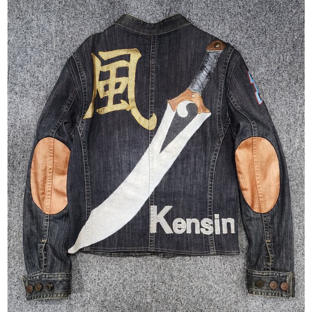 EIGENPOST 바람의검심 커스텀 빈티지 데님자켓 XL