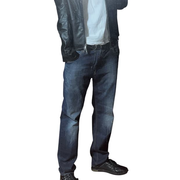 Dolce & Gabbana [14] 메탈로고 페인팅 디스 데님팬츠