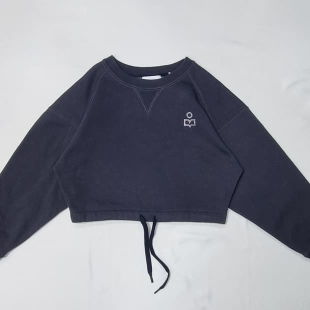 이자벨마랑 마고 숏 로고 스트링 크롭탑 34size _ 여성