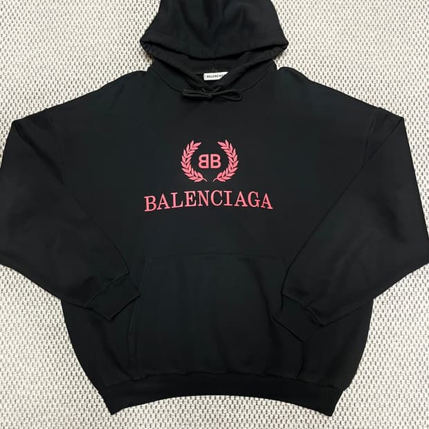 (정품,S급) 발렌시아가 월계수 후드티