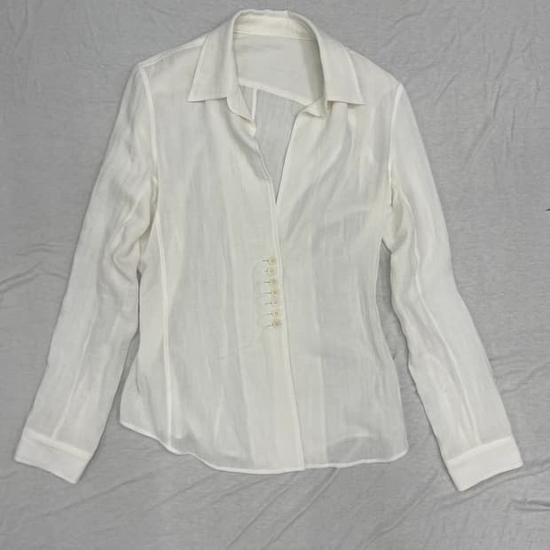 Double Gauze Shirt Jacket _ White