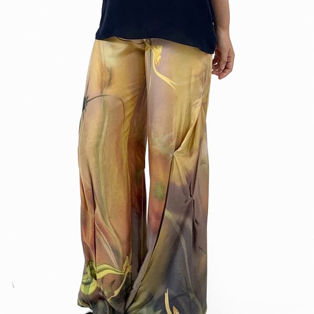 Collina Strada shirred wide pants