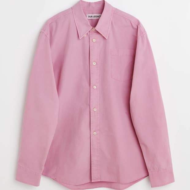 (50) 아워레가시 핑크 포플린 셔츠 