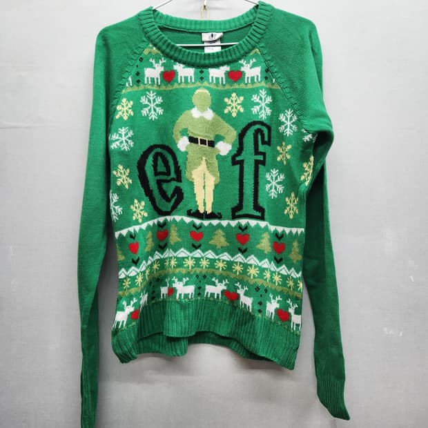 ELF 빅로고 크리스마스 니트 S(M)