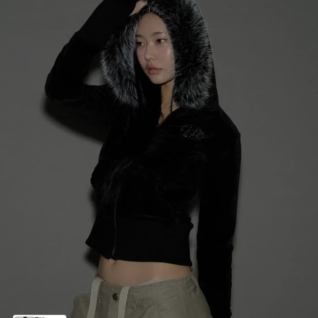 플리즈노팔로우 Mari Fur Hoodie Jacket (Ver.2) 