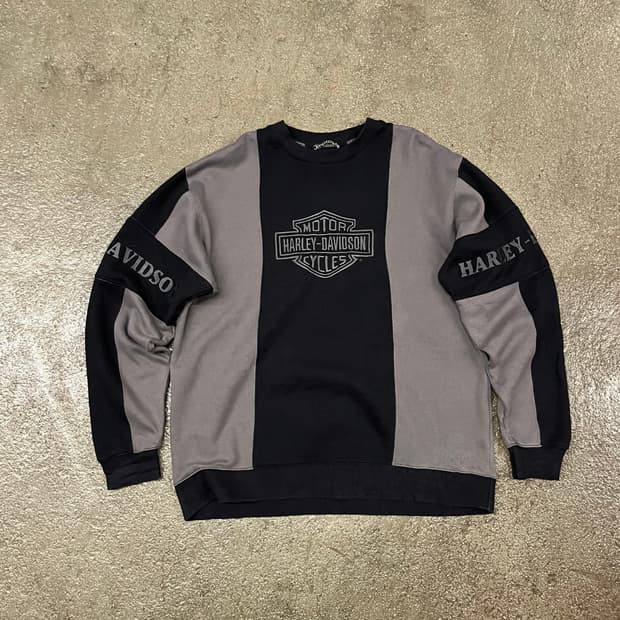 00s 할리데이비슨 로고 스웻셔츠 (105-110)