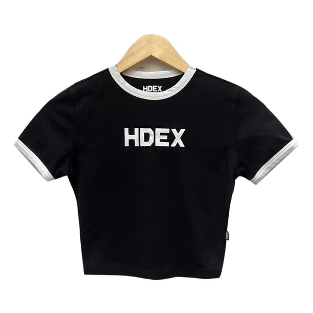 HDEX 에이치덱스 우먼스 릴렉스핏 블랙 크롭탑 S