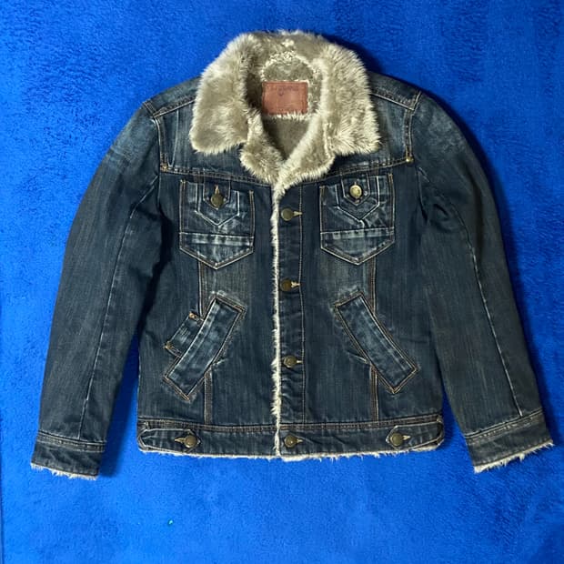 Vintage TBJ Jeans 빈티지 쉐르파 데님 자켓 95 M