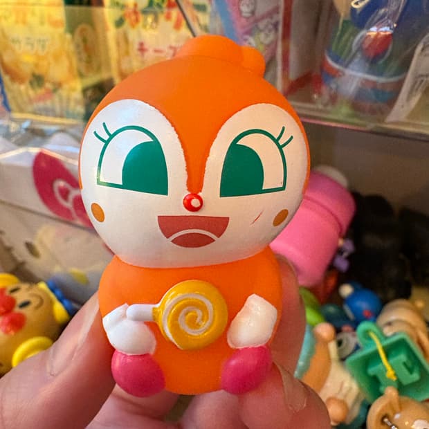 빈티지 호빵맨 토이 짤랑이