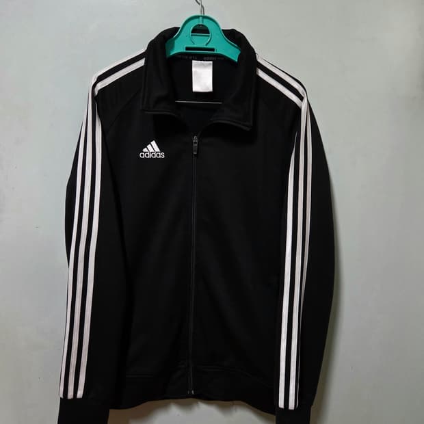 아디다스 블랙 삼선 져지 L 100