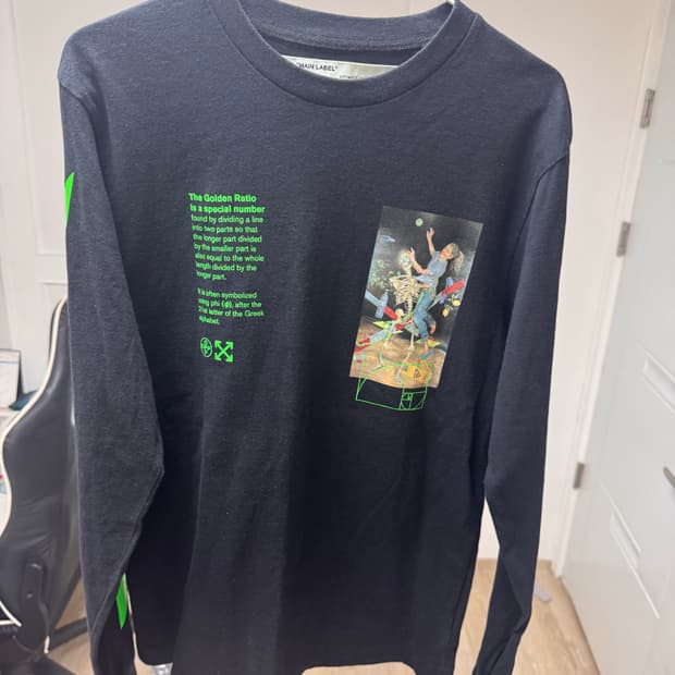 오프화이트 골든라티오 파스칼 롱슬리브