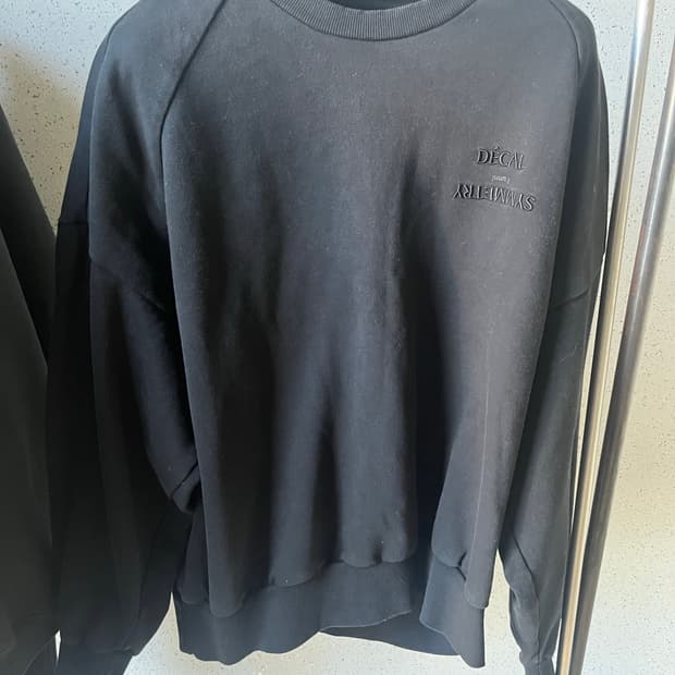 준지 20fw 시멘트리 오버핏 맨투맨