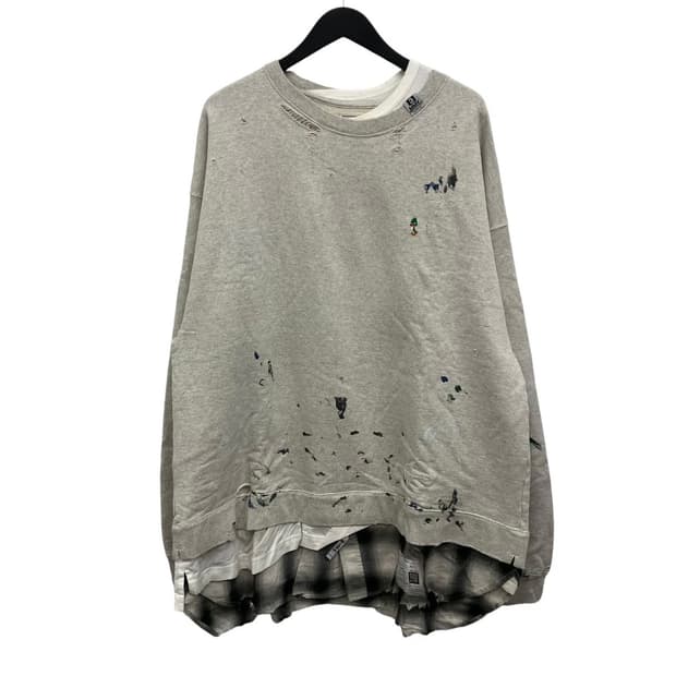 MIHARA YASUHIRO 트리플 레이어드 스웨트셔츠