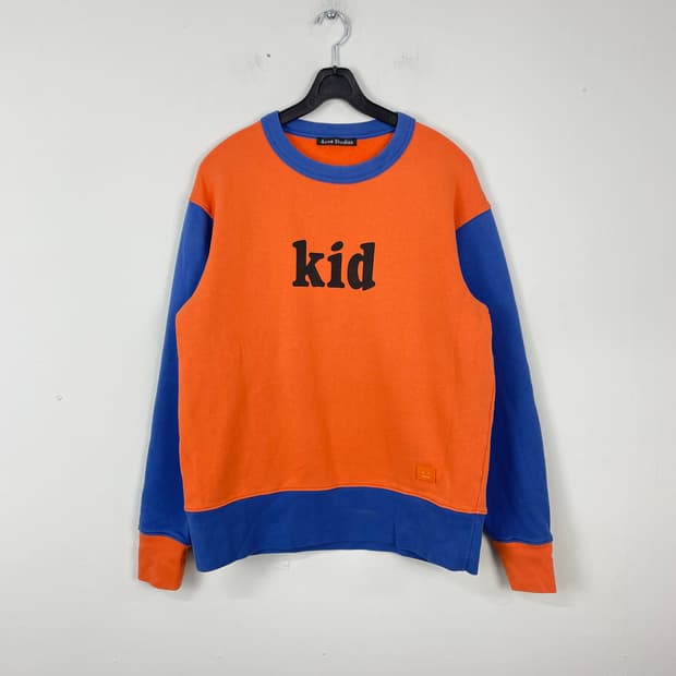 아크네스튜디오 kid 배색 크루넥 맨투맨 XS <556>