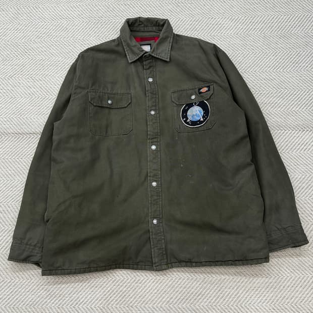 디키즈 카키 패치 자켓 r2690