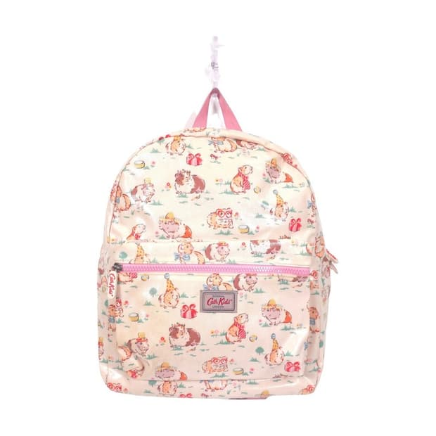 Cath Kids 기니피그 패턴 코팅 백팩