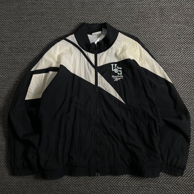 00s 리복 올드스쿨 박시핏 나일론 트랙자켓o 3755