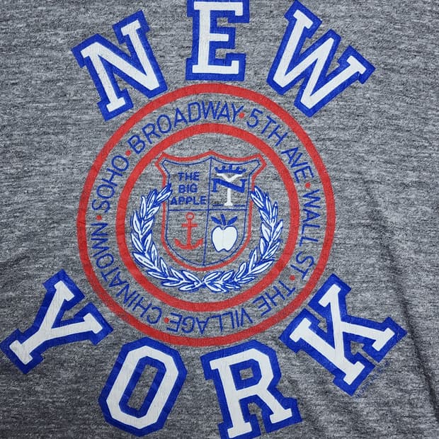 90s USA Russell Athletic NEW YORK 티셔츠