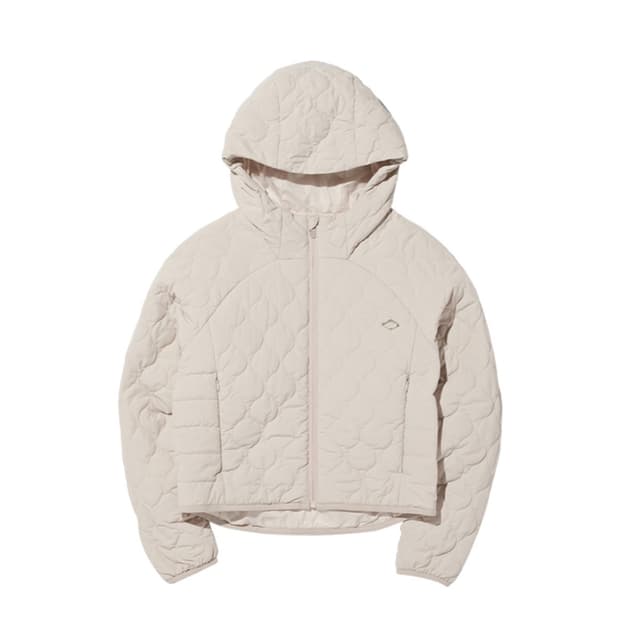 미스치프 퀄티드 후디드 자켓 아이보리