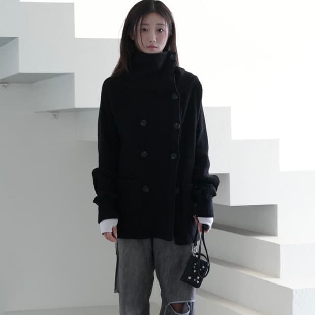 인앤양인하모니 더블 버튼 가디건