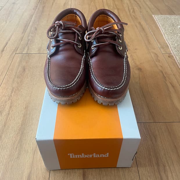 팀버랜드 어센틱 3 아이 클래식 러그 버건디