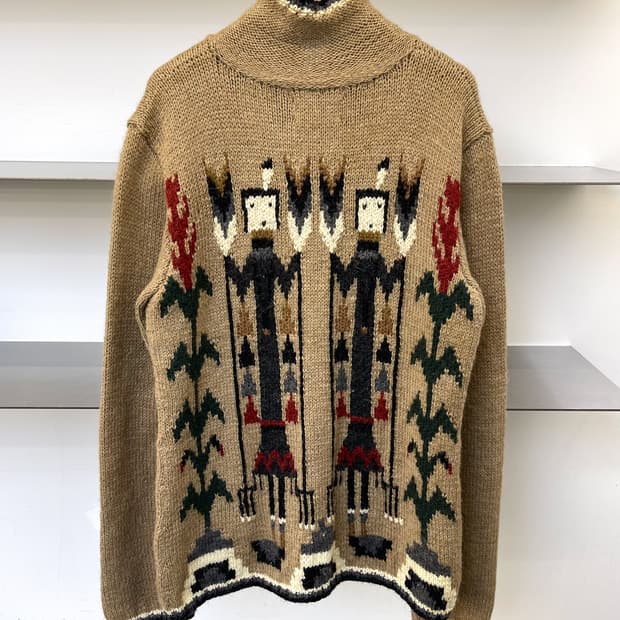 뗄라 네이티브 아메리칸 인디언 집 니트