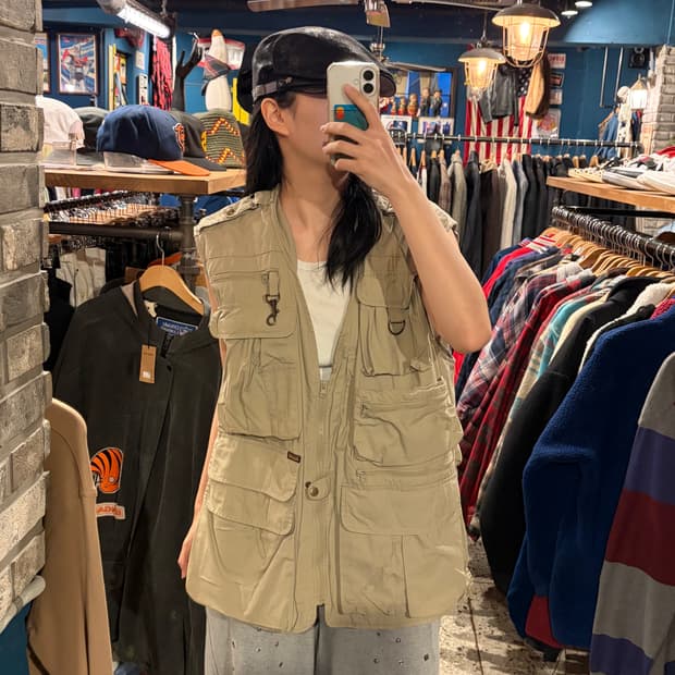 woolrich 울리치 더블 포켓 조끼