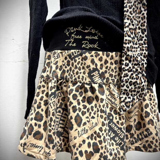 [GAL&Kitsch] Leopard The Rock Print Skir