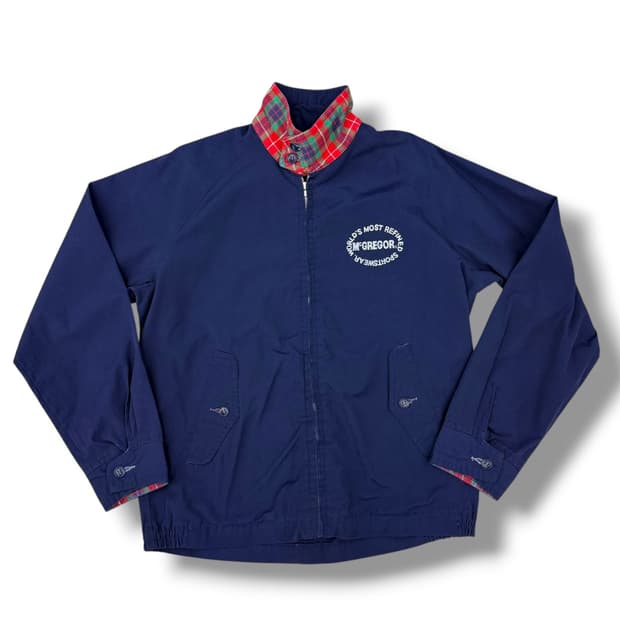 빈티지 맥그리거 네이비 블루종 코튼자켓