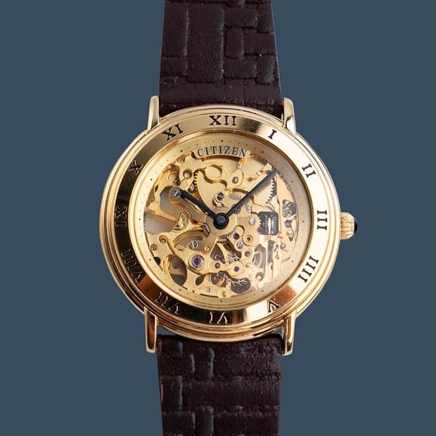 빈티지 시티즌 스켈레톤 시계