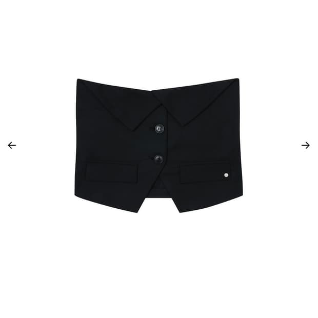 보헤미안서울 FOLDED BUTTON BUSTIER 폴디드 버튼 뷔스티에