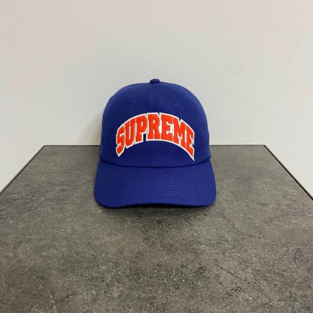 Supreme (os) 슈프림 6패널 볼캡 모자 아크로고 네이비