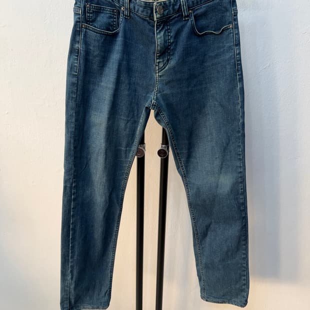 정품) 솔리드옴므 가죽패치 로고 청바지 76(30)