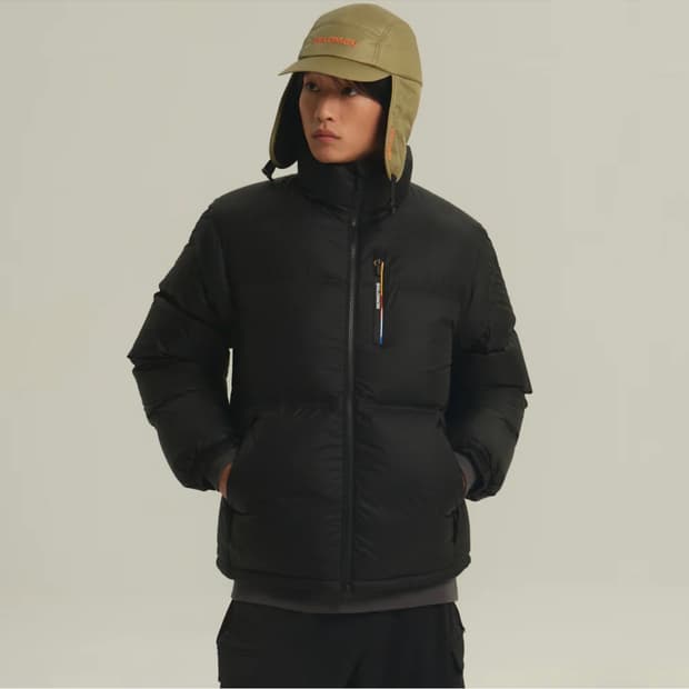 살로몬 컨투어 다운 자켓 블랙