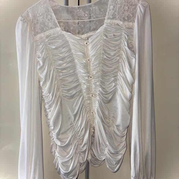 달천 오네갸루 러블리 히메갸루 공겜여주 긱시크 페어리 블라우스