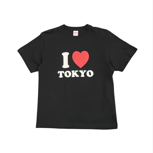 Japanese vtg 블랙 I❤️tokyo 반팔 티셔츠