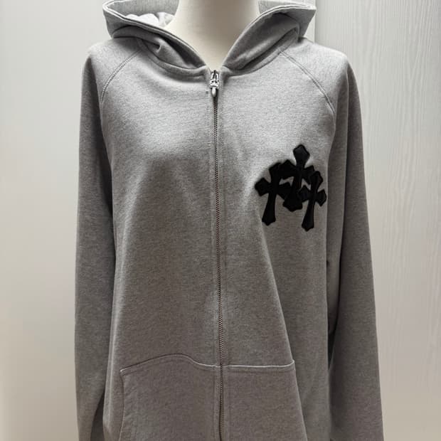 크롬하츠 그레이 후드집업