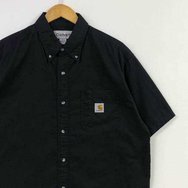 XL 칼하트 블랙 워크 셔츠