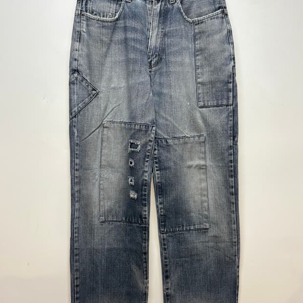 패치워크 페인팅 데님