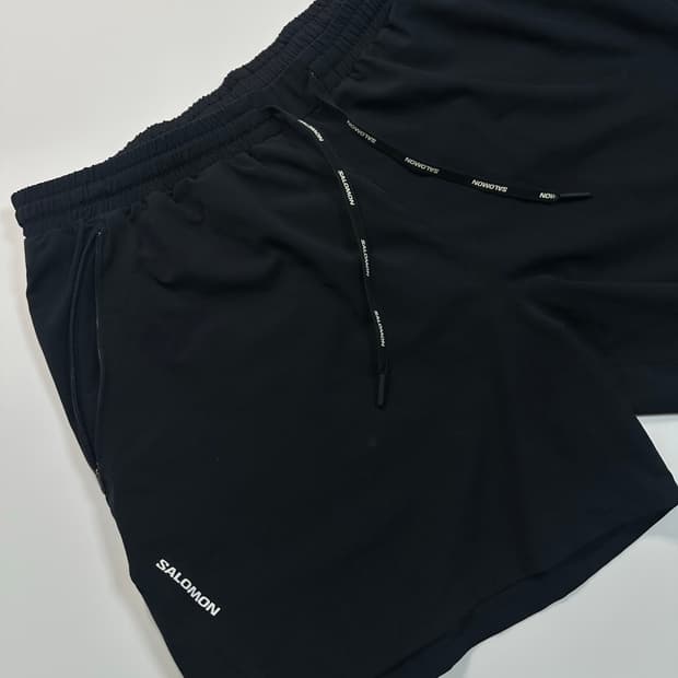 살로몬 블랙 러닝 쇼츠 반바지