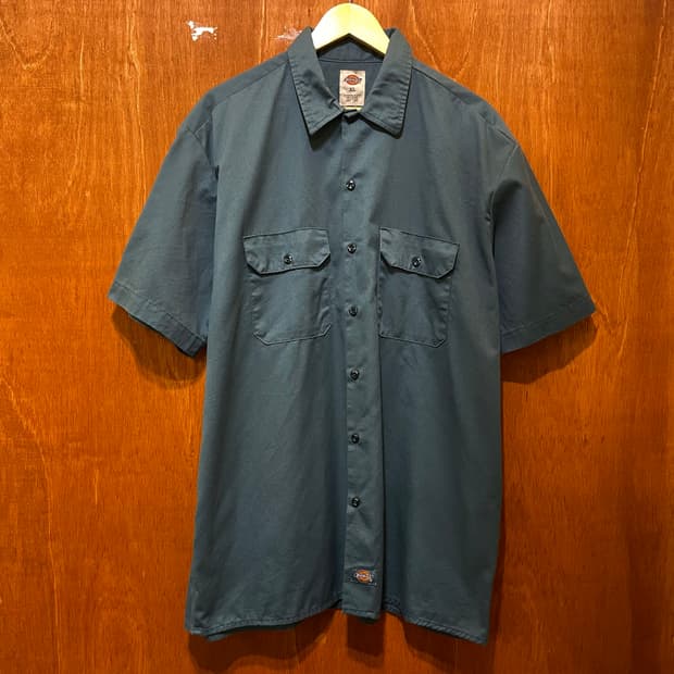 (XL) Dickies 디키즈 반팔 워크 셔츠 그린