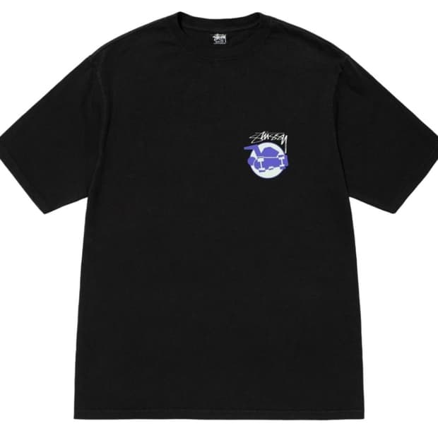 스투시 스케이트맨 티셔츠 블랙 L