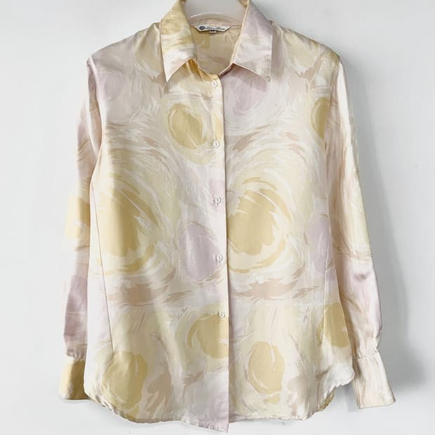 로로피아나 실크 셔츠 블라우스