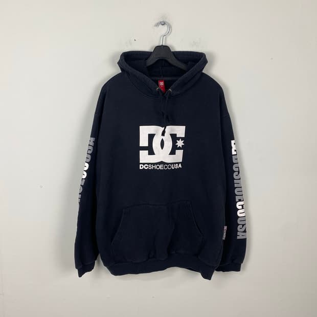 디씨 DC SHOECO USA 암로고 후드티 L <237>